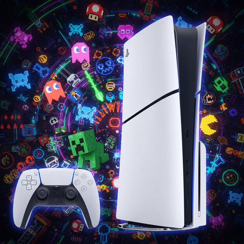 I pakken
PS5-konsol med diskdrev
Sony DualSense – trådløs controller
HDMI-kabel
Strømkabel
USB-kabel
Spillet Astro’s Playroom (forudinstalleret)
To horisontale stativfødder
Brugsanvisning